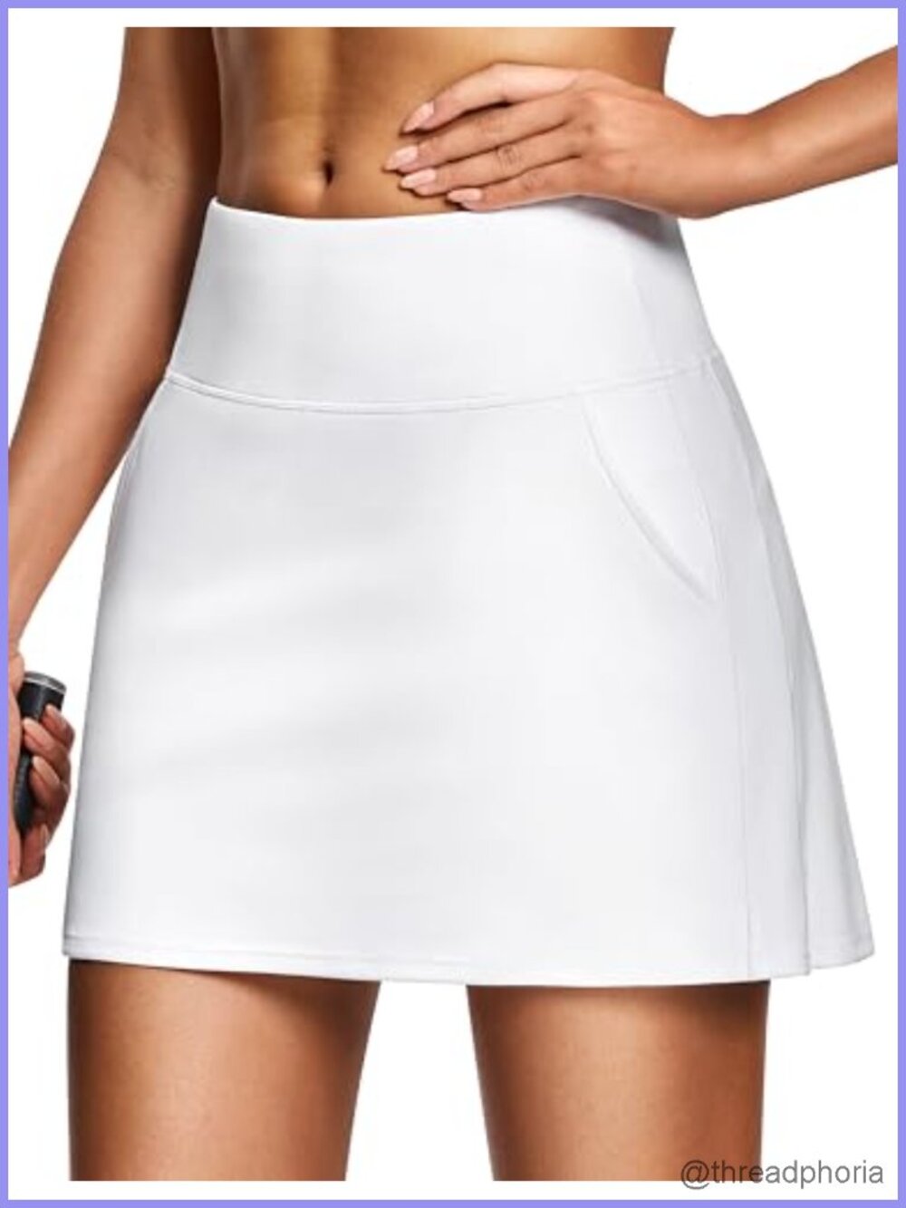 Women's High Waist Golf Tennis Skort with Pockets, Built-in Shorts, Pleated
